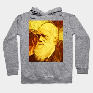 Charles Darwin Golden Portrait | Charles Darwin Artwork 11 Hoodie